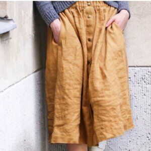 A-line Linen Skirt